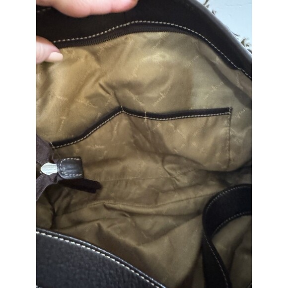 Gianni Conti Leather Purse Fringe Detail Satchel Crossbody Boho Italian EUC - Picture 6 of 13